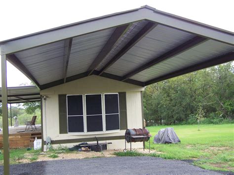 large metal cover over house|mobile home shelter covers.